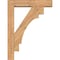 Ekena Millwork Merced Block Smooth Bracket w/ Offset Brace, Western Red Cedar, 5 1/2"W x 24"D x 32"H BKT0604X24X32MRC05SWR - alternate 2